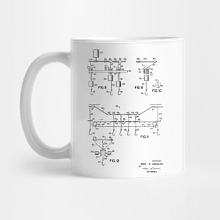 Conveyors Vintage Patent Hand Drawing Mug